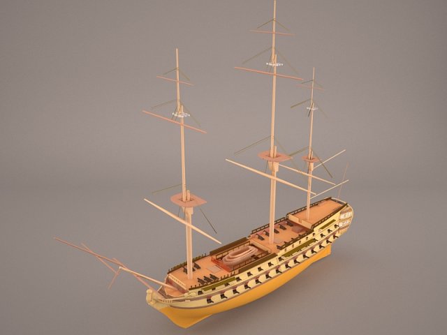Ship Boat 3D Model