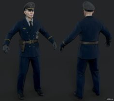 Kriegsmarine Officer 3D Model