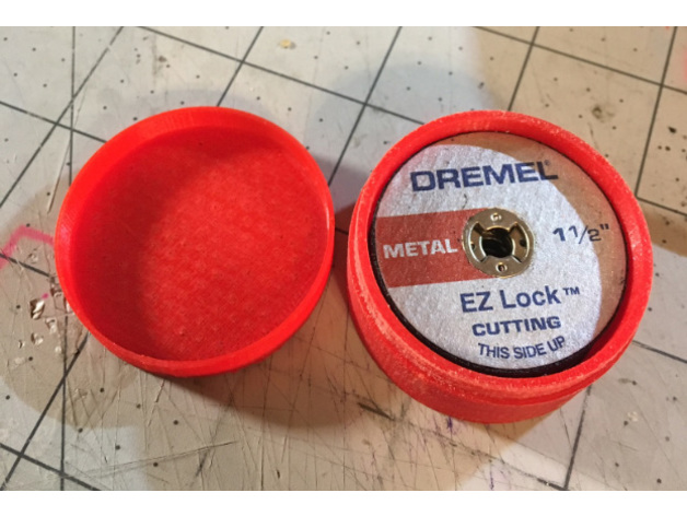 Dremel EZ Lock Cutoff wheel storage container 3D Print Model