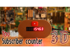 YouTube subscriber counter WIFI 3D Print Model