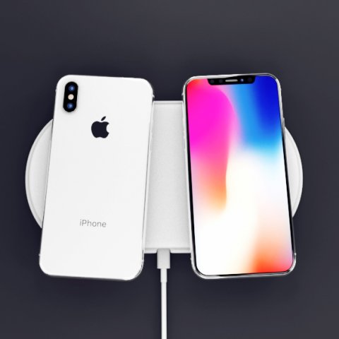 Apple iPhone X Black and White High Poly Model 3D Model