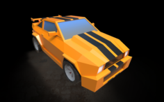 Cartoon Mustang Car Low Poly 3D Model 3D 3D Model