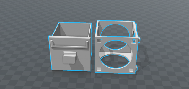 Radio component storage system Free 3D Model