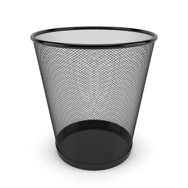 Metal trash can 3D Model