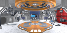 Sci-fi Hangar 3D Model