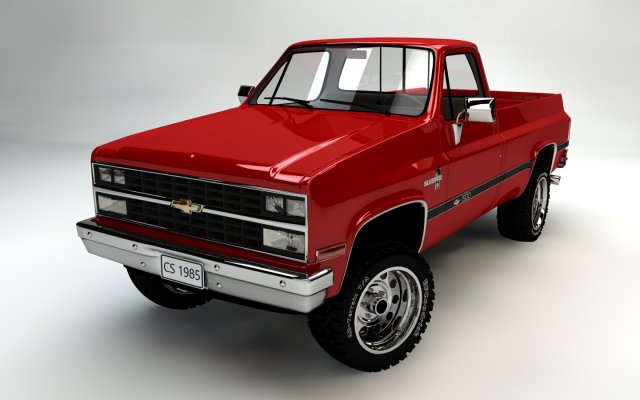 CHEVROLET SILVERADO 1500 1985 3D Model