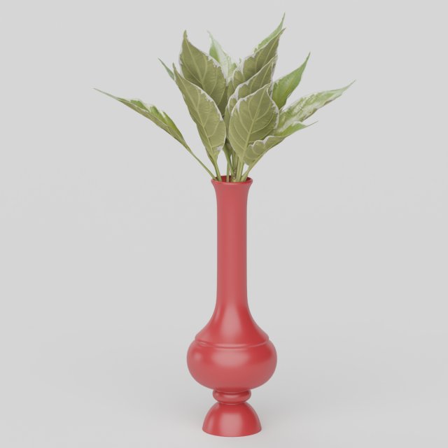 Vray Ready Potted Plant 3D Model