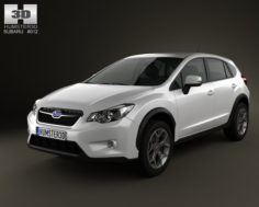 Subaru XV with 2012 with HQ Interior 3D Model