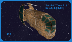 Space Ship Patriot Type 2 1 Se1 Sc1 C1 Br 3D Model