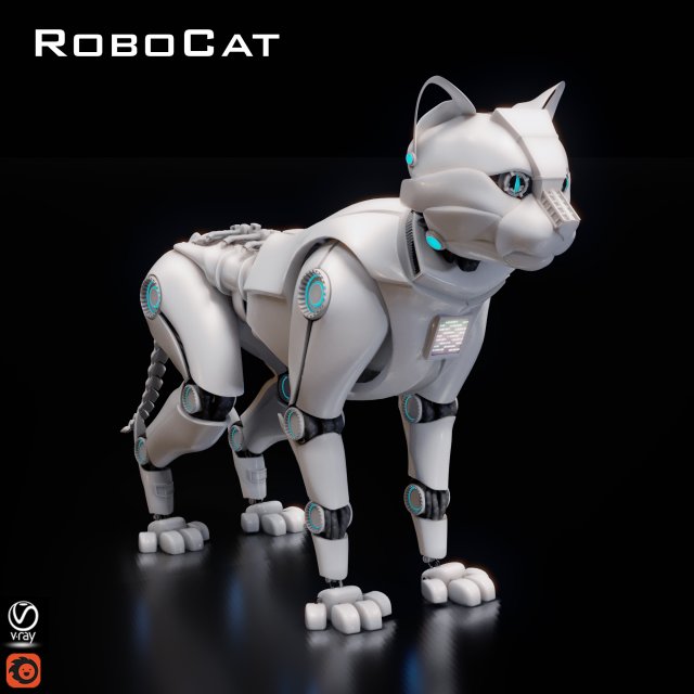 RoboCat 3D Model