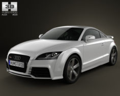 Audi TT RS Coupe 2010 with HQ Interior 3D Model