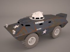 Amphibious Armoured Personnel Carrier BTR 80A 3D Model