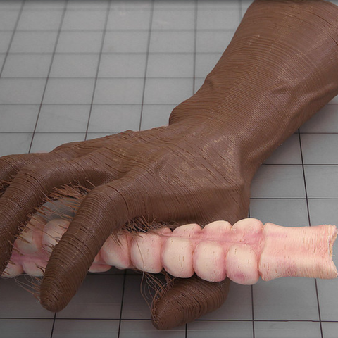 Hallow Hand with Servo 3D Print Model