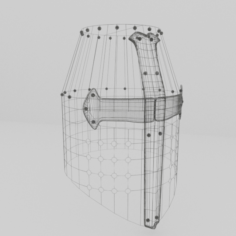 Helmet Medieval 4 3D Model