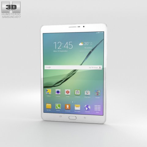 Samsung Galaxy Tab S2 8-inch LTE White 3D Model