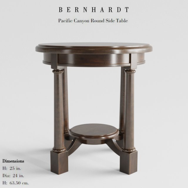 Bernhardt Round Side Table 3D Model