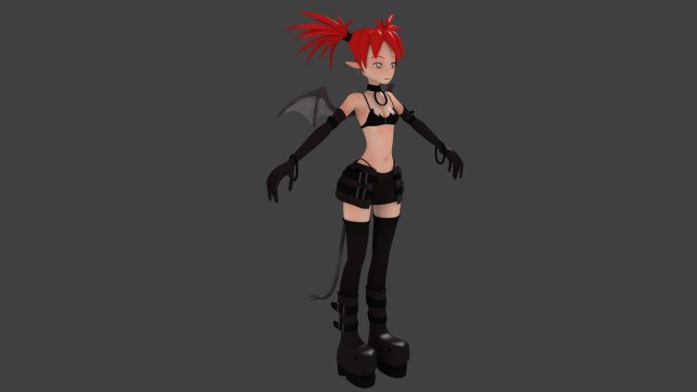 Etna Disgaea Anime Character 3D Model