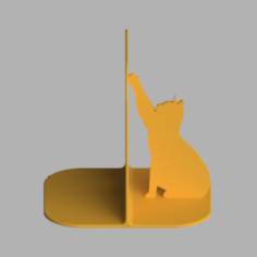 Cat Bookend 3D Print Model