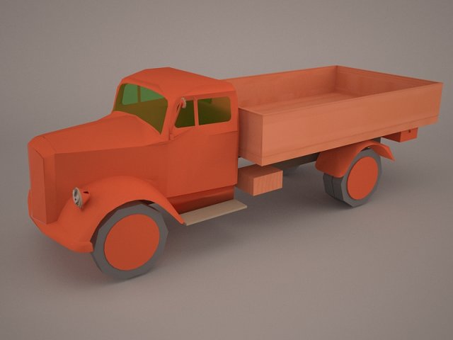 Opel Blitz – 3t Cargo truck – 17 PzDiv 3D Model