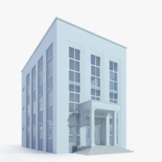 Neoclassical Small Office Building 3D Model