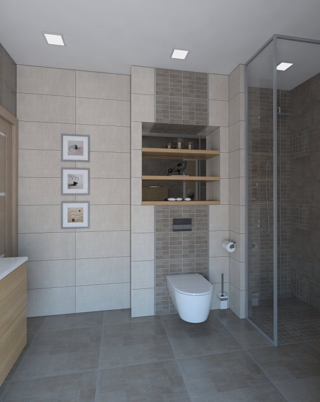 Amazingly cozy bathroom 3D Model