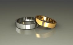 Wedding rings 3D 0027 3D Model