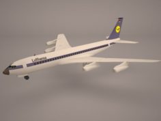 Boeing 707-320 SS Lufthansa 3D Model
