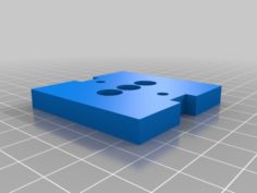 Mini-V Base Plate for 90 Degree Motor Mount 3D Print Model
