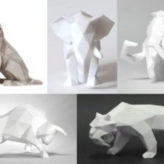 Low Poly Animals Collection 3D Print Model