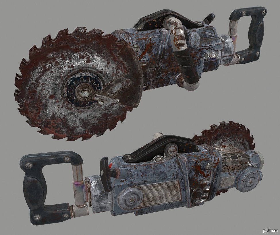 Rave Slasher Saw 3D Model