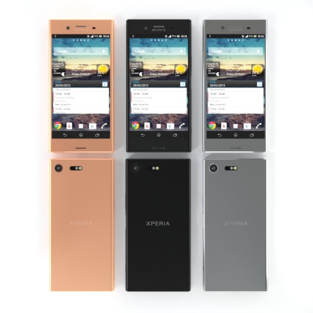 Sony Xperia XZ Premium 3D Model