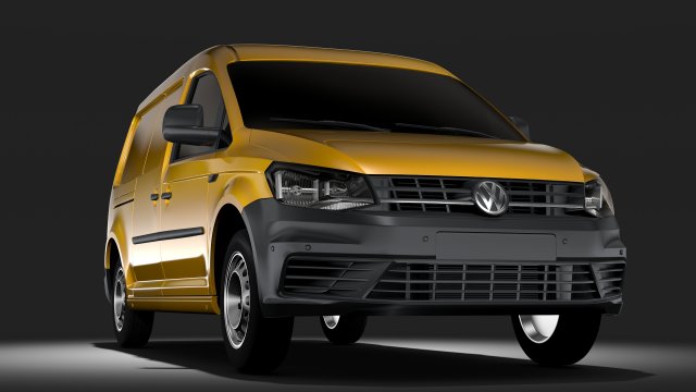 Volkswagen Caddy Panel Van L2 2017 3D Model