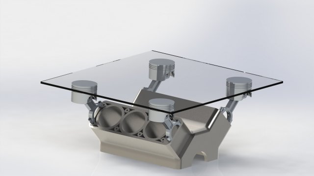 Engine Table 3D Model