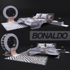 Comfortable bed Bonaldo 3D Model