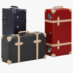 Globe Trotter Suitcases 3D Model