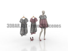 Dress mannequin 3D Collection