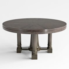 Bernhardt Sutton House Round Dining Table Top and Bas 3D Model