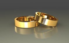 Wedding rings 3d 0011 3D Model