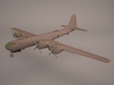 Boeing B-29 Superfortress Bomber 3D Model