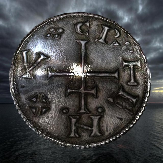 Ancient viking coin 1 3D Model