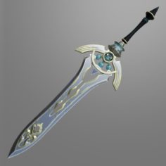 Fantasy sword7 Free 3D Model