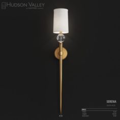 Hudson Valley Lighting Serena Aged Brass Sconce 3D Model