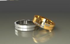 Wedding rings 3D 0031 3D Model