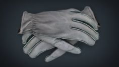 Leather Gloves 3D Model