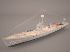 Aviso Comet Imperial German Navy 3D Model