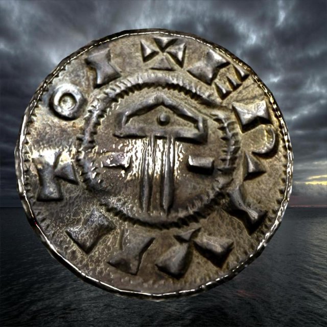 Ancient viking coin 3 3D Model