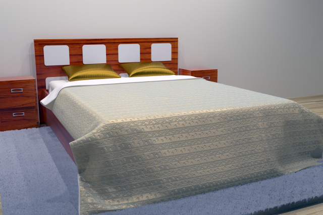 Combo bed 2 – 2 color options 3D Model