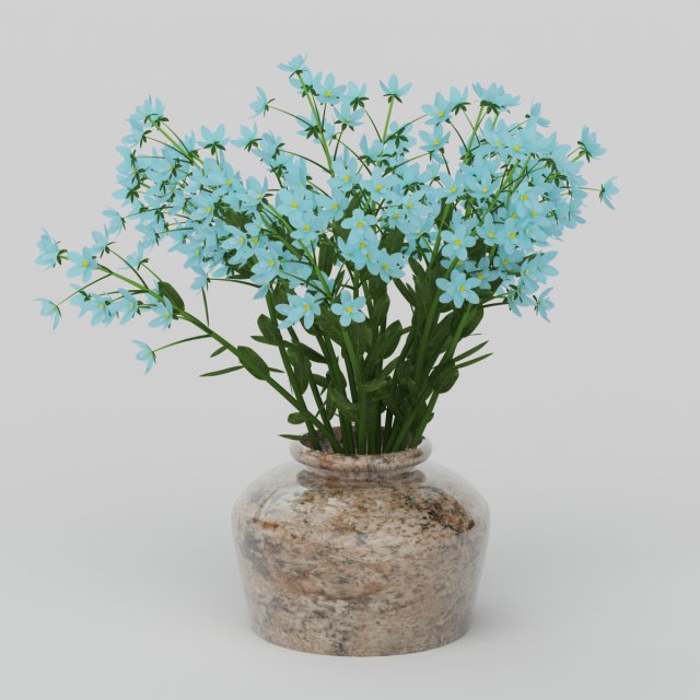 Vray Ready Flower Pot 3D Model