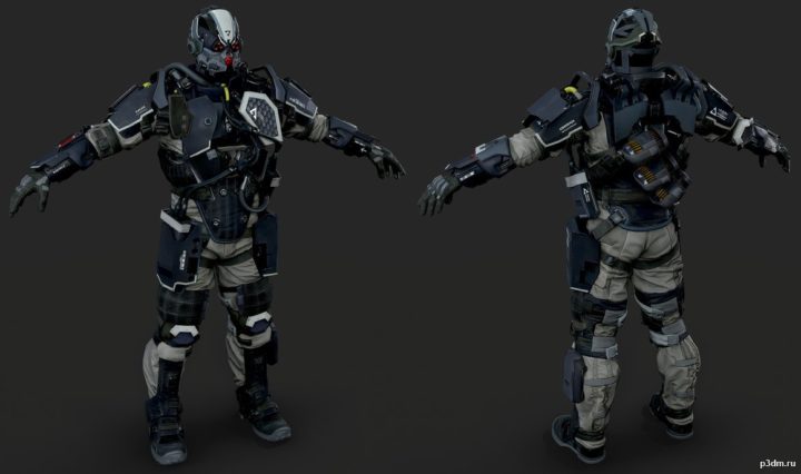 Helghast Commando 3D Model