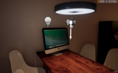 IMac Low Poly Unreal Ready download Free 3D Model